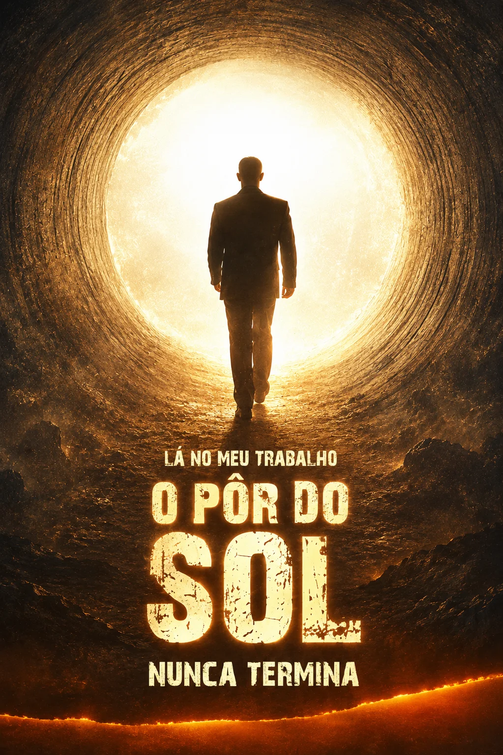 Lá no meu trabalho, o pôr do Sol nunca termina